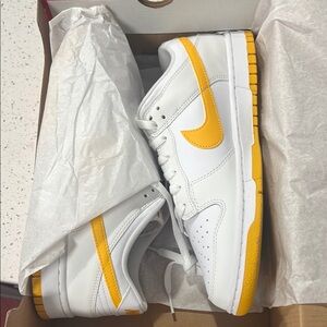 Nike White and Yellow Sneakers